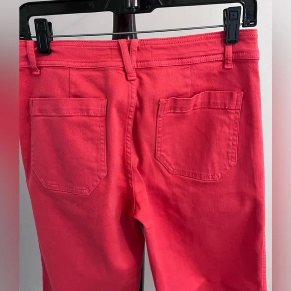 Vineyard Vines Mariner Wide Leg Cropped Trouser-Style Jean size 25 Red - Picture 6 of 12
